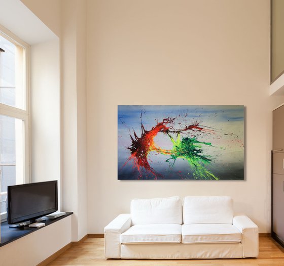 CANVAS ONLY -- Air Combat (Spirits Of Skies 240134) (200x120cm) XXXL