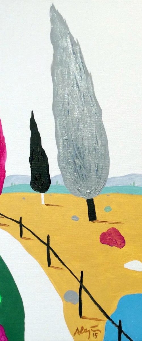 Six cypresses by Alejos