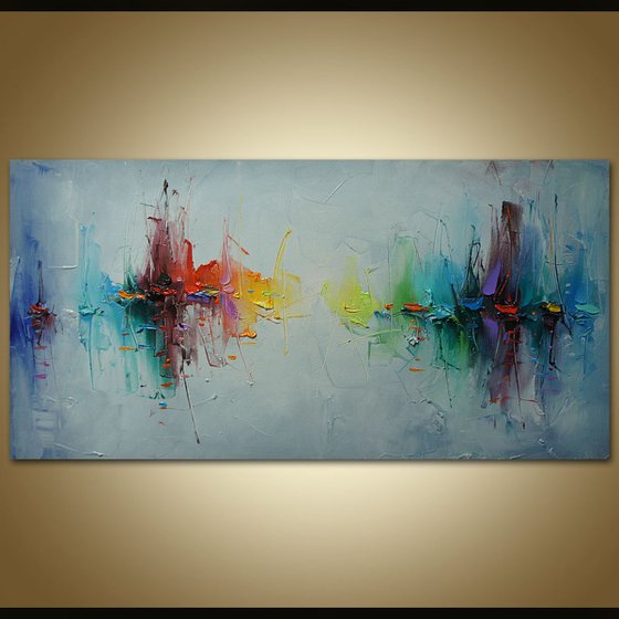 Abstract sea, Abstract Oil Painting on Canvas