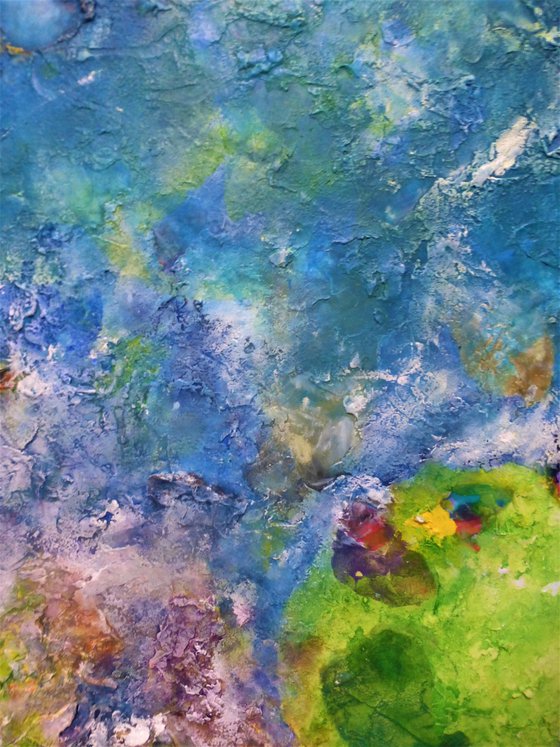 A large abstract painting