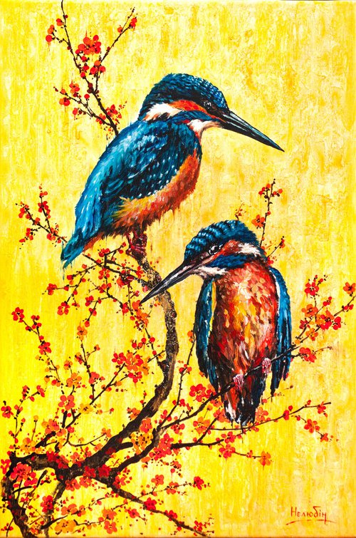 kingfishers by Aleksandr Neliubin