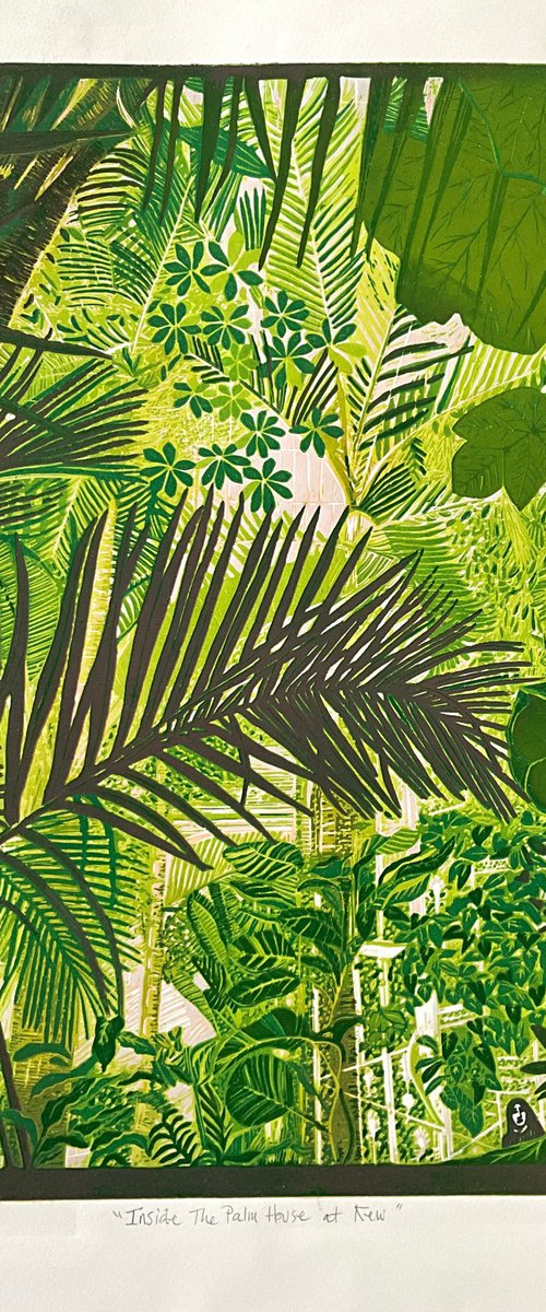 Inside the Palm House at Kew by Alison  Headley