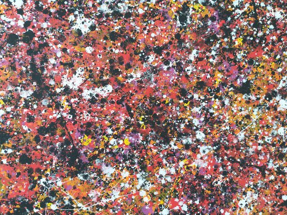 Abstract JACKSON POLLOCK style acrylic by M.Y.