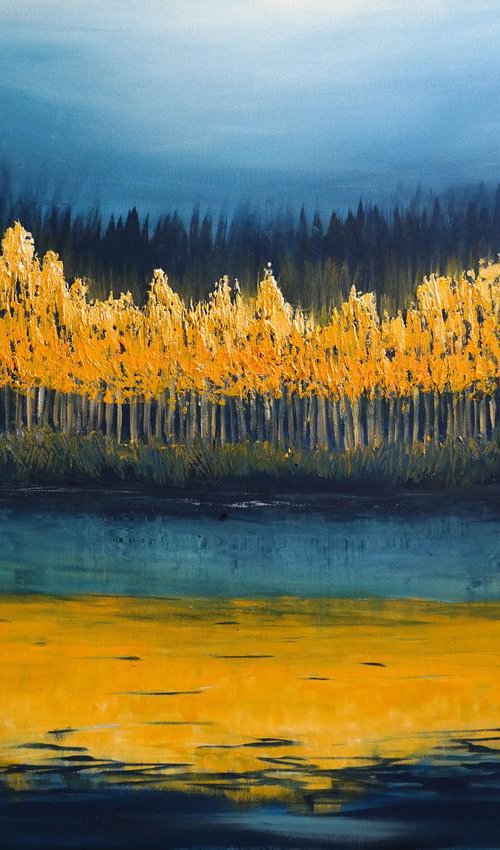 The Mirror of the Fall - Fields and Colors Series- EXTRA LARGE by Danijela Dan