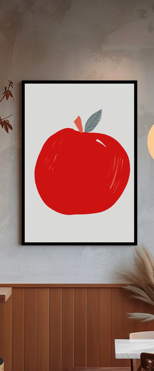 PILLAR BOX RED APPLE by Emma Evans-Freke