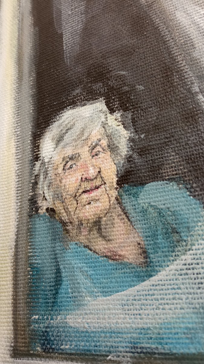 Grandma home alone from the quarantine series entitled Loneliness in the City by Monika Wawrzyniak