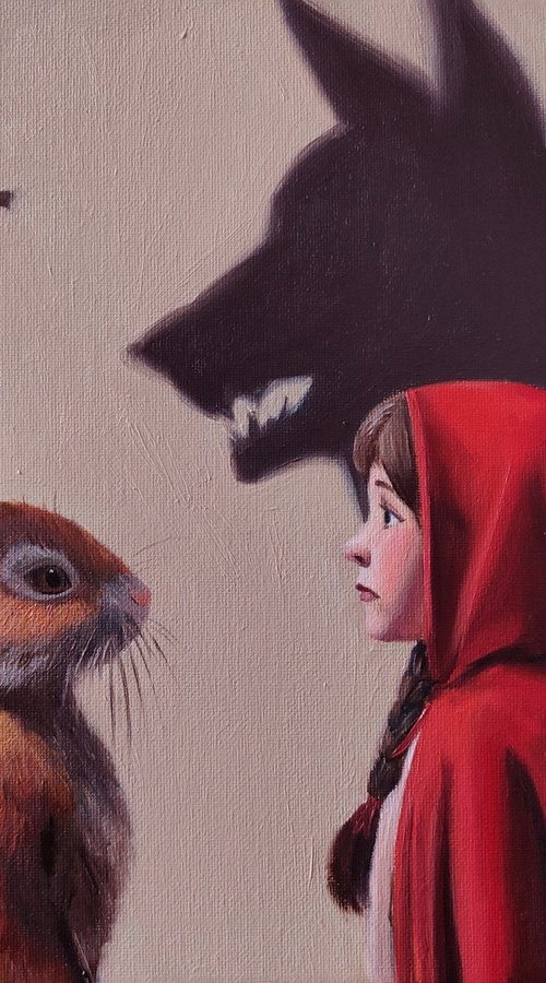 "Little Red Riding Hood's Shadow by Laura Muolo