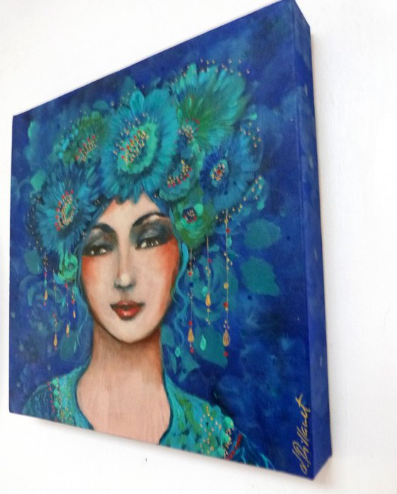 Evgenia blue 30x30cm