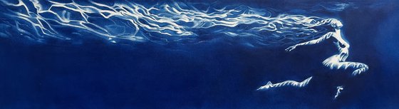 Toward Myself - Long Horizontal Blue Ocean