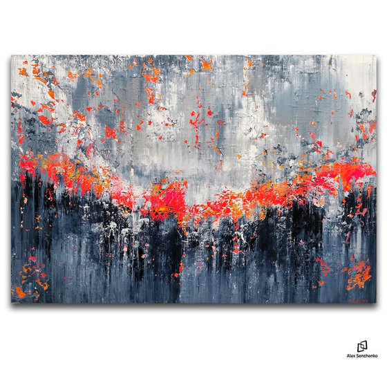 150x100cm. / abstract painting / Abstract 1256