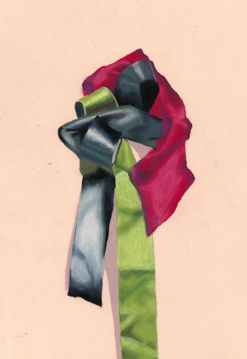 Pastel Drawing , Triple Knotted One By Kristine Facchetti, 12 X 17, Artwork For Sale On Artfinder
