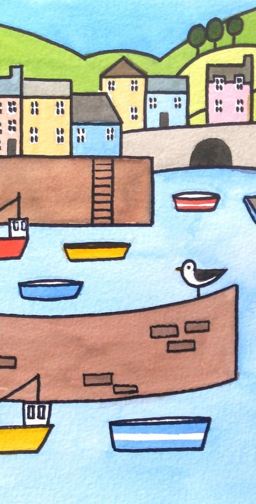 View across the Harbour - Commission for Sue by Jan Rippingham