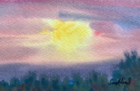 Sunrise over North Dorset