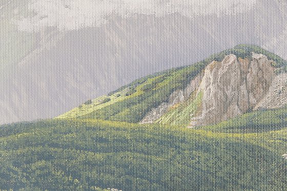 By the mountain lake