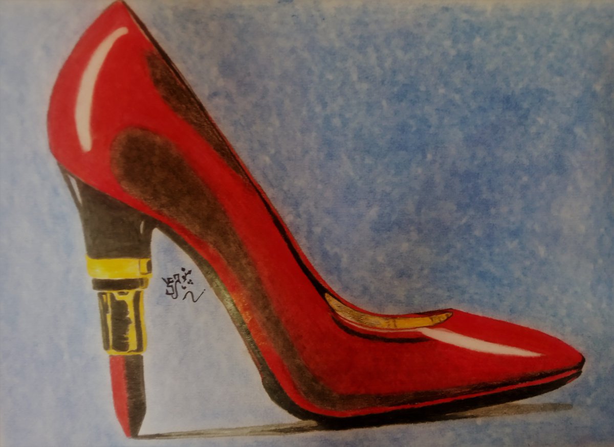 Red Sandals by Manuchahar Ali