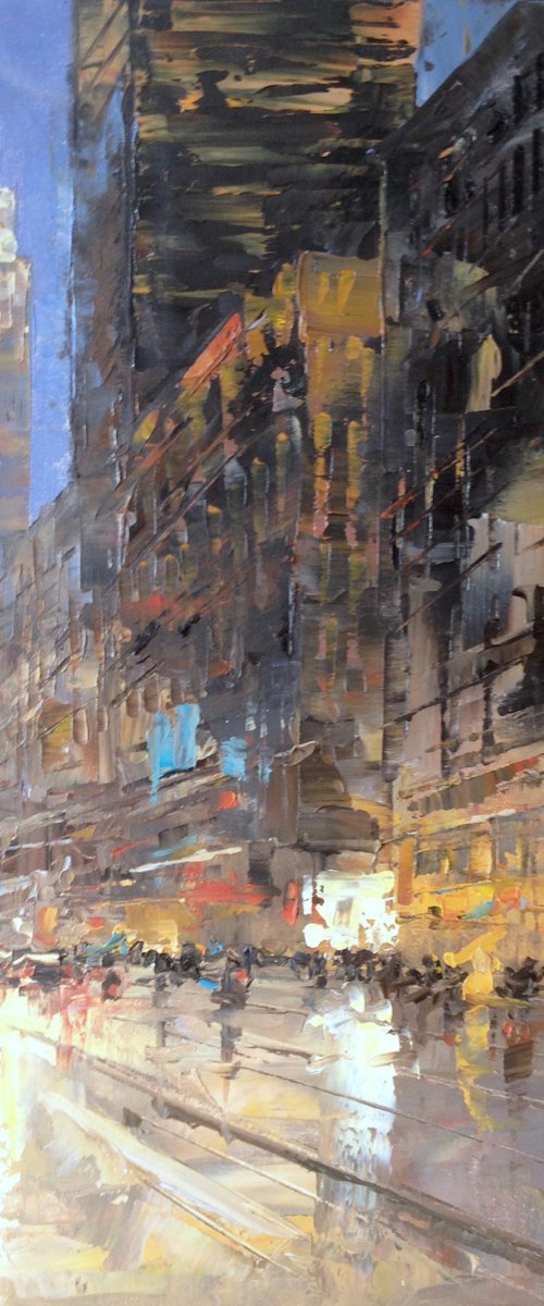 CITY LIGHTS N50. NEW YORK. by Irina Alexandrina