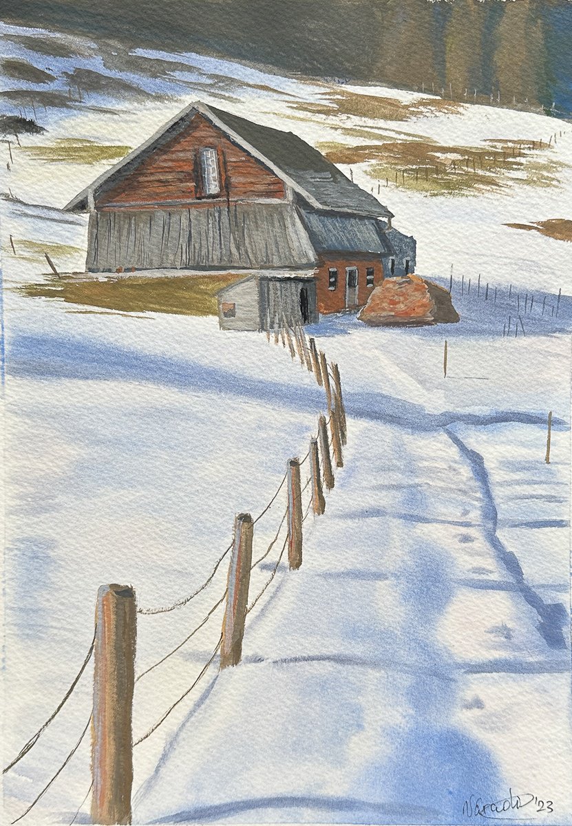 Calm Snowy Day by Catherine Varadi