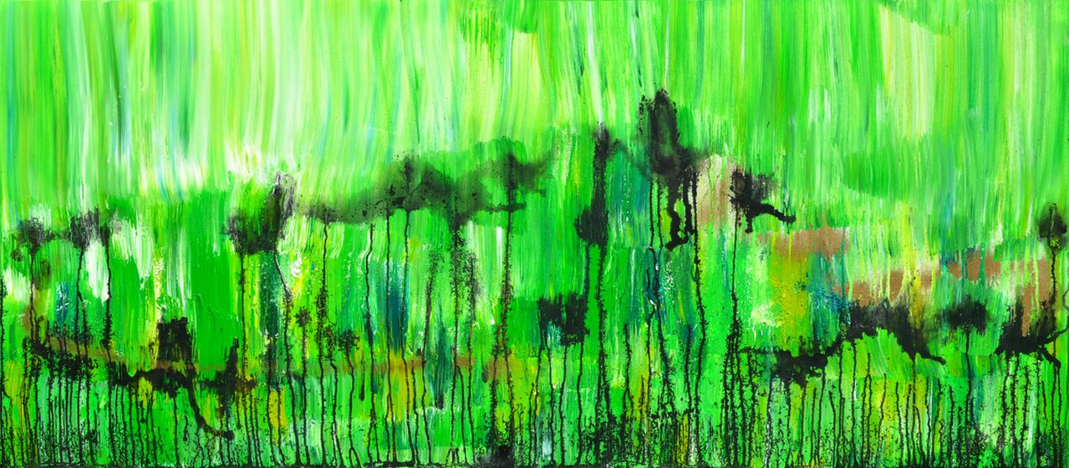 Landscape in green by Tiny de Bruin