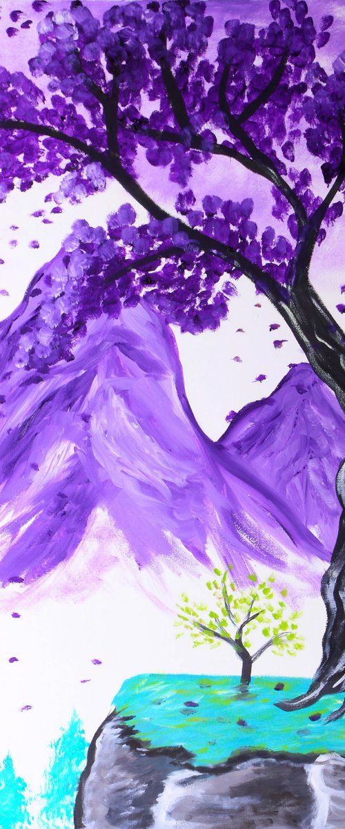 Purple Tree Dream by Tetiana Surshko