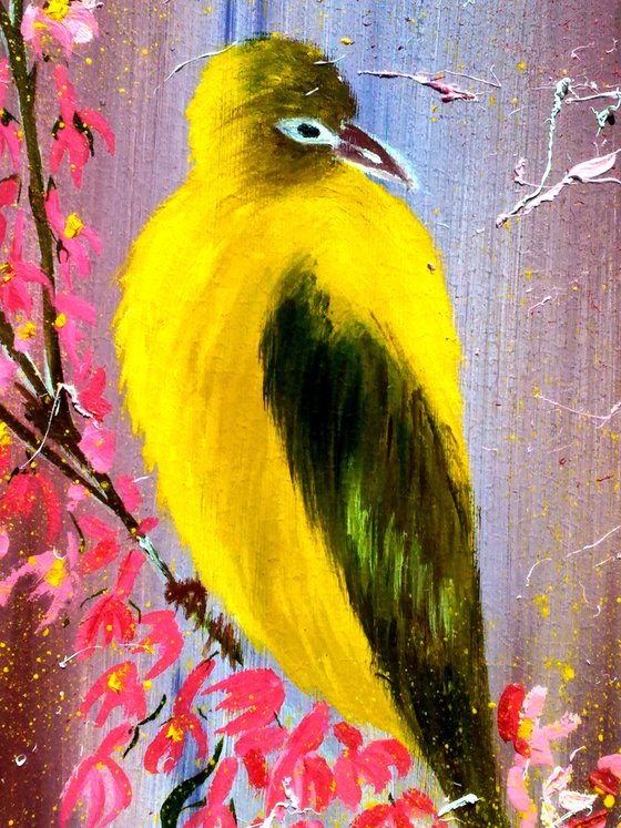 Goldfinch original oil painting