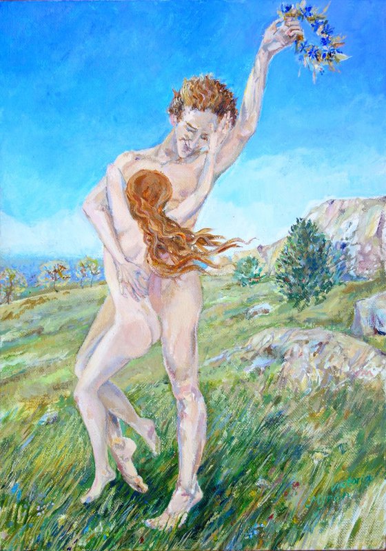 Satyr and Nymph on the Hill