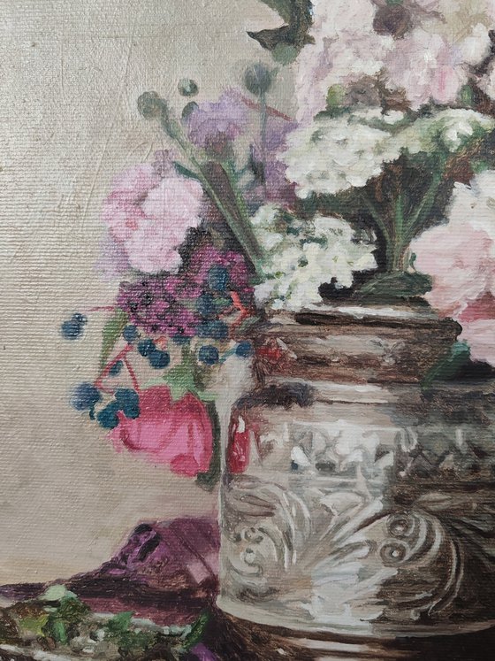 Flowers in an ice bowl