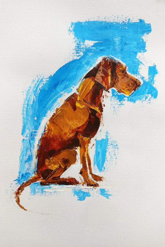 VIZSLA | acrylic on paper | unframed