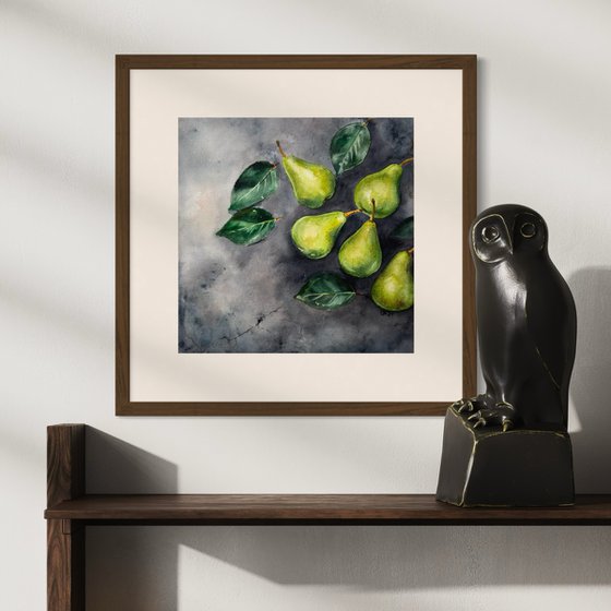 Through the Wall: Green Pears 3