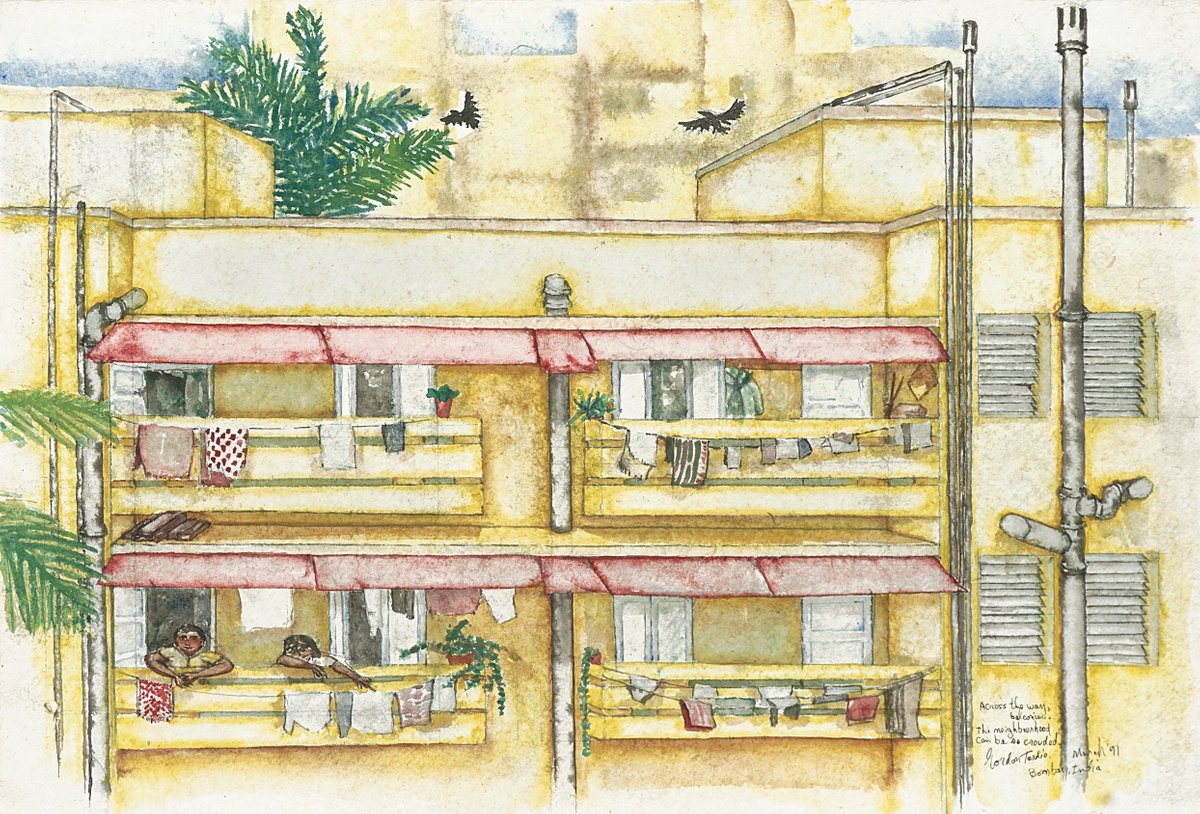 Across the way, balconies... by Gordon Tardio