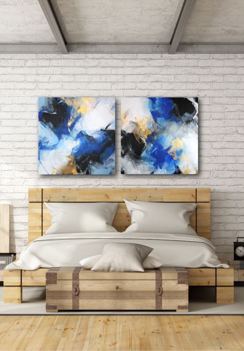 Eternal Calm (Diptych) by Courtney Senior