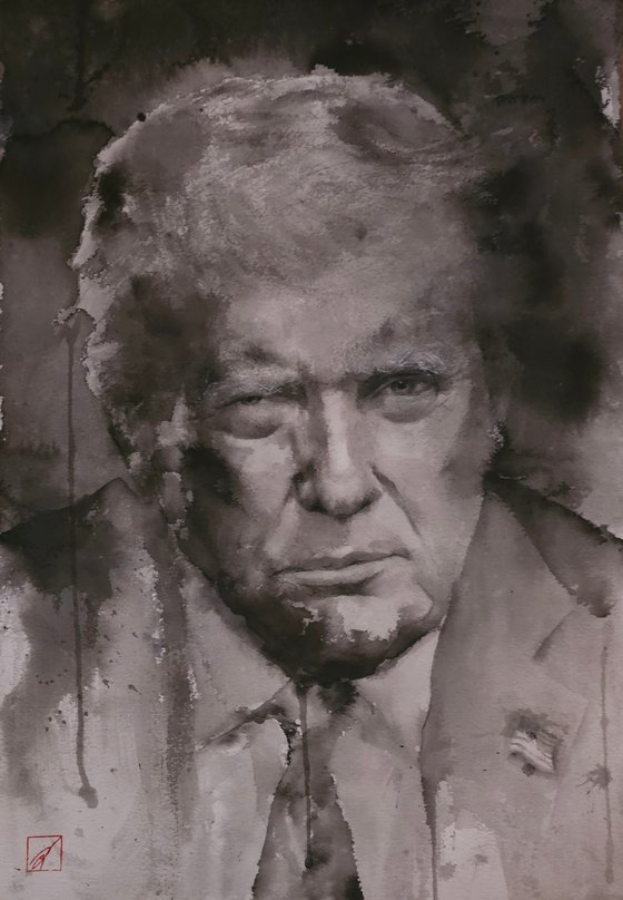 Donald J. Trump – Ink Portrait