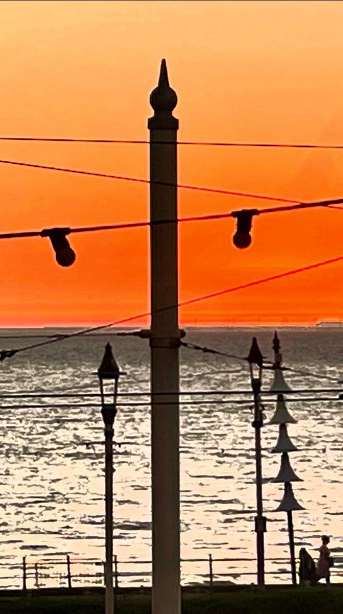 Blackpool at Sunset by Penny Burton