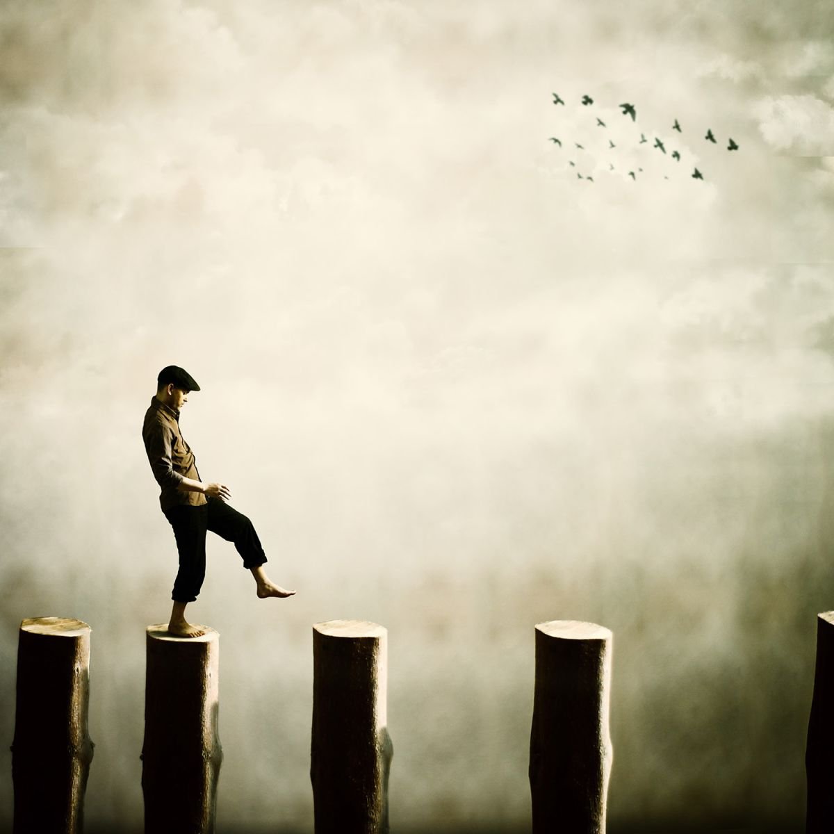 Surrealistic Abstract Photograph By Achraf Baznani, 13 X 13, The Inevitable End, Original Artwork