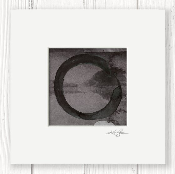 Enso Zen Circle 13 - Enso Abstract painting by Kathy Morton Stanion