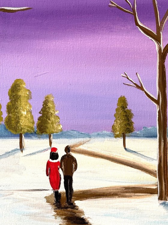 Magical Purple Moonlit Walk