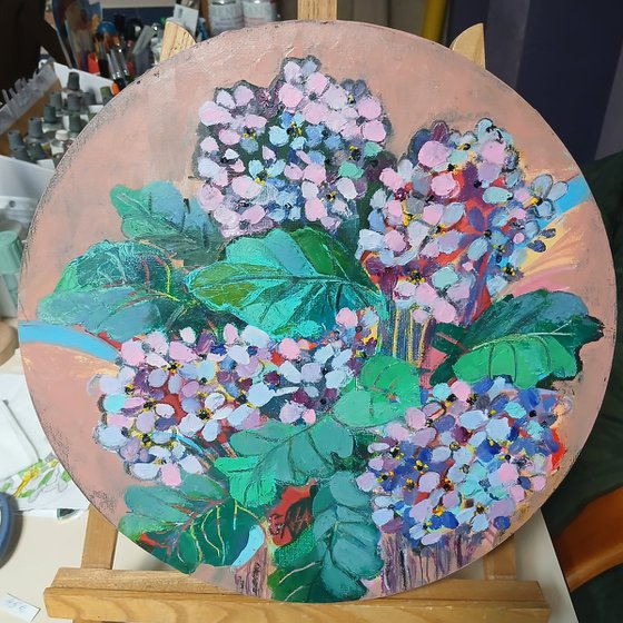 Bright flowers- triptych