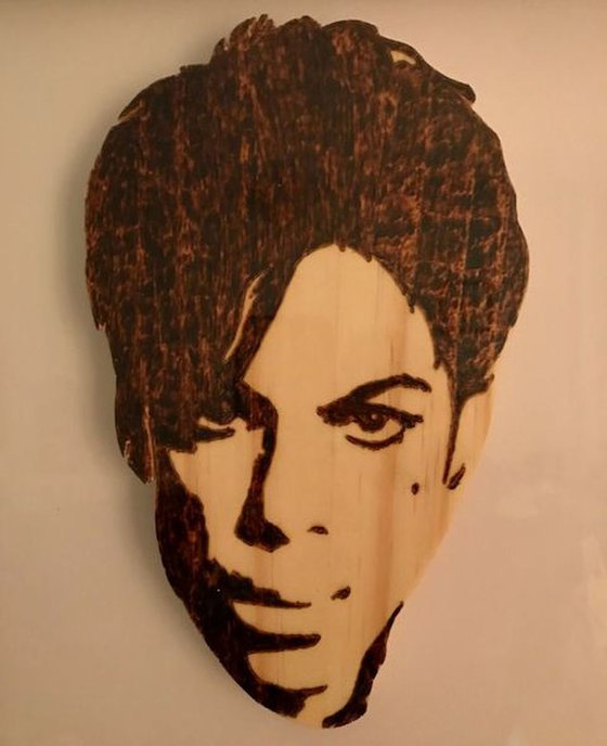 Prince - pyrography art