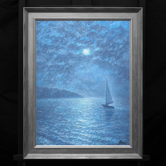 Moon and Yacht