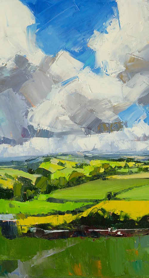 Fields Under Flying Clouds by Daria Zavadenko