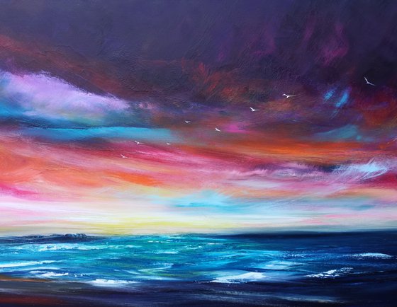 Time to Share - seascape, emotional, panoramic