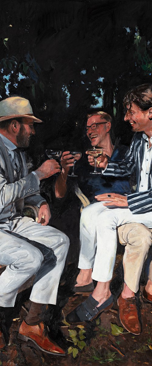 A well deserved Santé - Croquet After party by Roeland Kneepkens