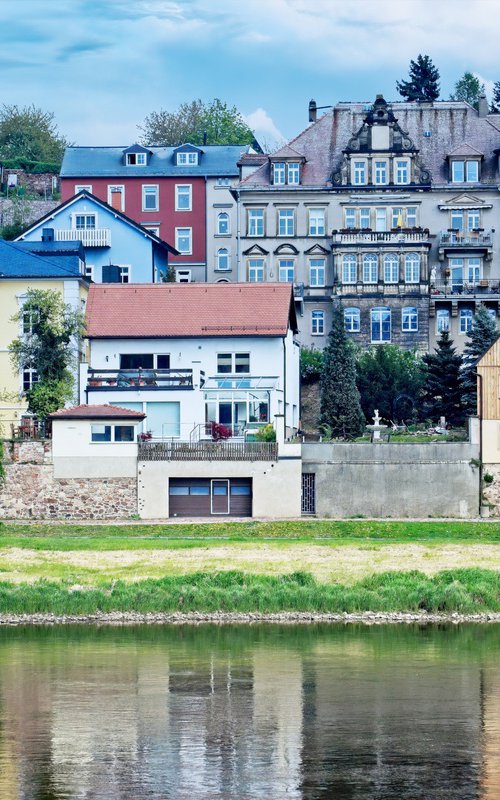 Pirna on the Elbe River by Eugene Norris