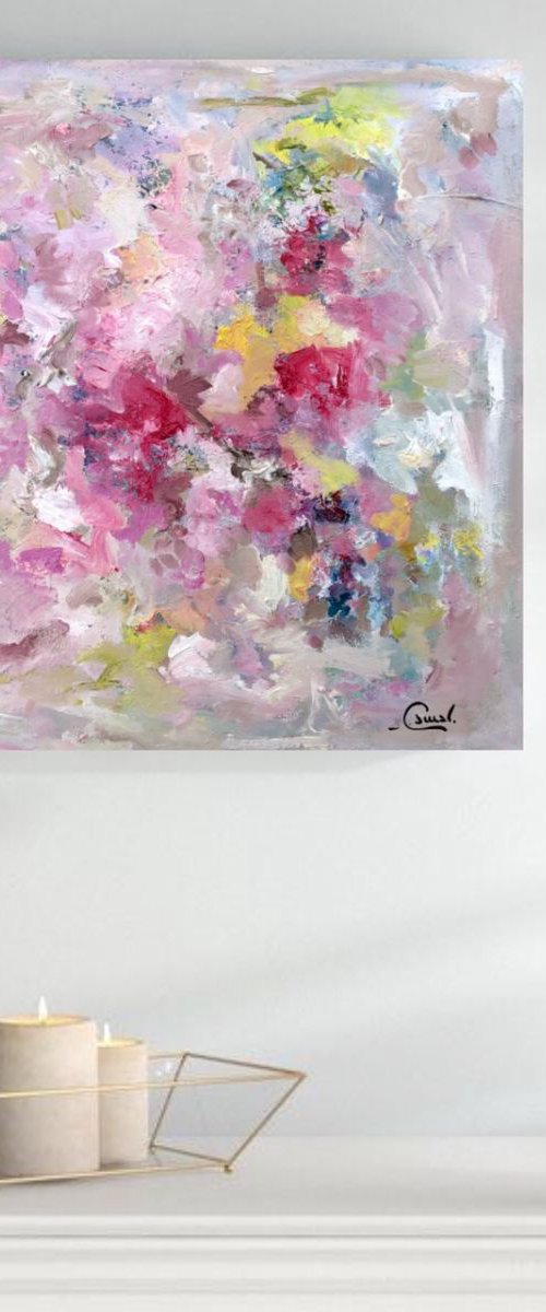 Ethereal beauty - Modern abstract oil art by Maria Esmar