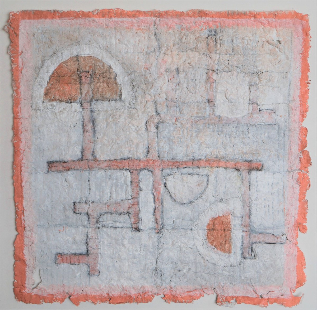 Geometric Abstract Painting By Anna Jannack, 12 X 12, Mind Shaping Xiv, Original Artwork