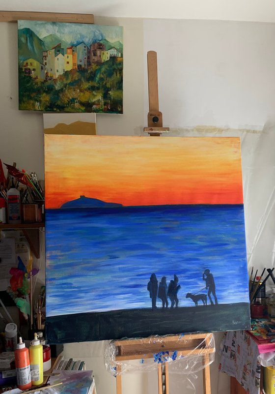 Sunset on the beach