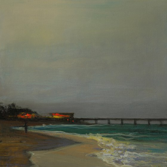 Evening bar on the ocean