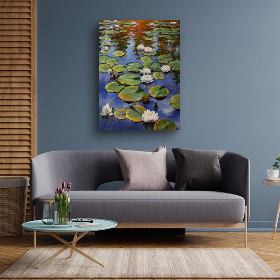 "Summer Morning on the Pond"