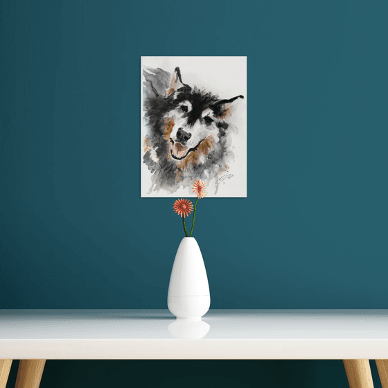 Dog... - Pet portrait /  ORIGINAL PAINTING