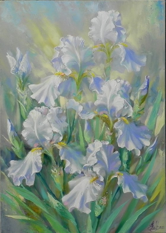 "Irises" Original art