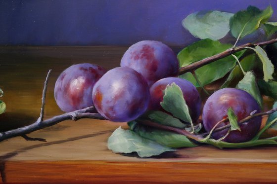 "Branch with Plums"